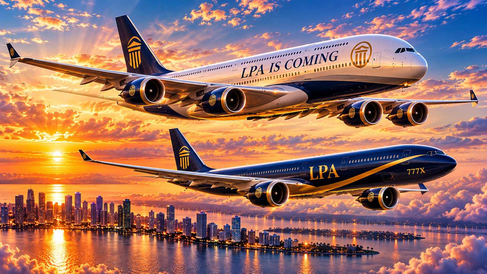 Two aircraft in flight at sunset — an analogy for performance and continuous improvement